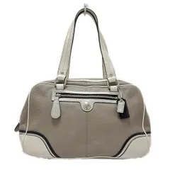 COACH(コーチ) ショルダーバッグ ローラ F15176 グレーベージュ×白×シルバー レザー