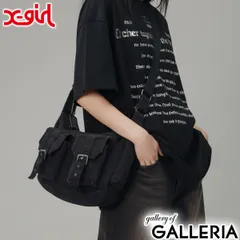 エックスガール ショルダーバッグ レディース かわいい 斜めがけバッグ おしゃれ 大きめ X-girl ショルダー バッグ 斜め掛けバッグ 軽い 軽量 ブランド 女の子 高校生 MULTI POCKET SHOULDER BAG 105253053009