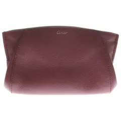 Cartier (カルティエ) Cドゥカルティエ 小物入れ レザーポーチ レッドのサムネイル