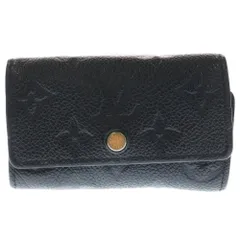 LOUIS VUITTON (ルイヴィトン) モノグラム アンプラント ミュルティクレ6 6連キーケース ブラック レザー M64421 ゴールド金具