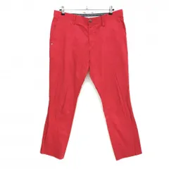 アディダス パンツ レッド 総柄地模様 メンズ LL ゴルフウェア adidas