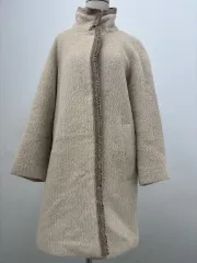 アイボリーウール ハーフ コート