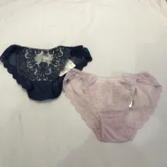 新品タグ付き ピーチジョン ショーツ2点セット M ①紺 ②ピンク