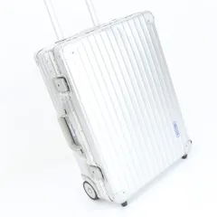 美品 リモワ アルミニウム 2輪 スーツケース キャリーケース バッグ 出張 旅行 トランク シルバー メンズ EEM DD18-2【中古】のサムネイル