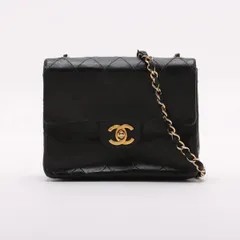 美品 シャネル シリアルシール付 ミニ マトラッセ 17 ラムスキン レザー チェーン ショルダーバッグ 斜め掛け レディース MMM DD53-7【中古】