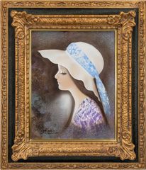 印象派 Jaqueline Andrieu 肉筆油彩画 直筆サインあり - メルカリ