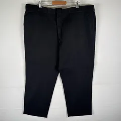 古着 ディッキーズ Dickies ワークパンツ 874 チノパン オリジナルFit センタープレス 作業着 テーパード w50 L30  ブラック メンズ