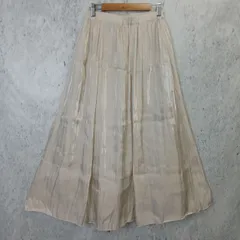 earth music&ecology アース ミュージックアンドエコロジー レディース ロングフレアスカート ベージュ〇◇