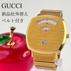 新品未使用】グッチ グリップウォッチ グリーンクロコYA1574105 ワニ革 