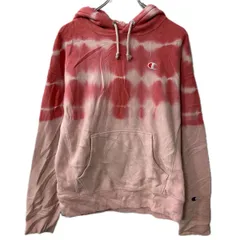 Champion ロゴスウェット パーカー M ピンク チャンピオン フーディー リバースウィーブ プルオーバー プリント トップス 秋物 a712-6051