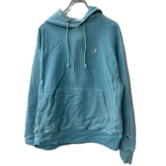 Champion ロゴスウェット パーカー M ライトブルー チャンピオン フーディー リバースウィーブ プルオーバー トップス 秋物 a712-6062