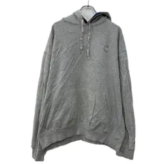 メキシコ製 Champion プリントスウェット パーカー XL グレー ネイビー チャンピオン プルオーバー フーディー スウェット 秋物 a712-6075