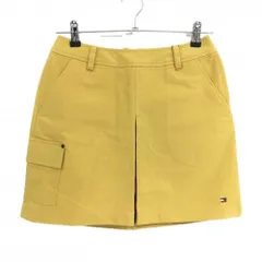 【新品】トミーヒルフィガー スカート マスタードイエロー 微起毛素材 ボックスプリーツ  レディース M ゴルフウェア Tommy Hilfiger Golf