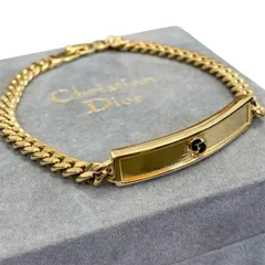Christian Dior クリスチャンディオール ブレスレット ロゴプレート　管理番号SB923
