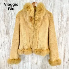 Viaggio Blu ビアッジョブルー ラビット フォックス リアル ファージャケット ベージュのサムネイル