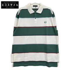 FRED PERRY フレッドペリー M1728 Heavyweight Jersey Striped Polo Shirt L