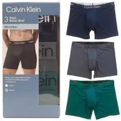Mサイズ アソート 2【3枚組】カルバンクライン ロゴ ボクサーブリーフ  Calvin Klein プレゼント 誕生日 贈り物 ギフト 男性 心地よい