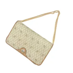 クリスチャン・ディオール　Christian Dior  ハニカム柄　チェーンショルダー ：Y3313