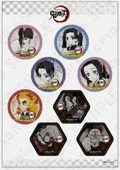 ufotable cafe 鬼滅の刃 コラボレーションカフェ 過去コースター柄ステッカー 柱合会議・ 超屋敷編 D 栗花落カナヲ 胡蝶カナエ 胡蝶しのぶ 煉獄杏寿郎 鬼舞辻無惨 グッズ ステッカー シール