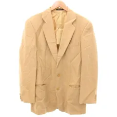 エンポリオアルマーニ EMPORIO ARMANI テーラードジャケット シングル 2B 麻 シルク混 イタリア製 46 ベージュ /YJ