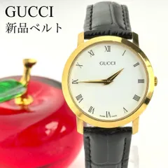 グッチ ラウンド メンズ レディース 男女兼用 新品電池 腕時計 680