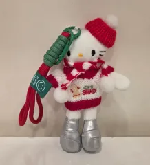 ロングダリHELLO KITTYぬいぐるみキーホルダー クリスマスエディション