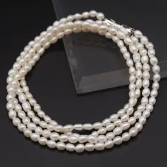 J437 淡水真珠 パール SILVER刻印 ネックレス 2連 デザイン シルバー 6月誕生石