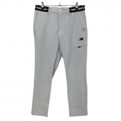 【超美品】ニューバランスゴルフ パンツ ライトグレー ウエストロゴ ストレッチ メンズ 4(M) ゴルフウェア 2025年モデル New Balance