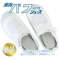 20.0cm〜23.5cm 教育パワー シューズ  白 ホワイト 上履き 体育館履き 上靴 子供 小学校 中学校 教育シューズ マジックテープ ベルクロ 校内履き 幅広