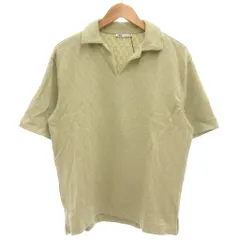 ザラ ZARA タグ付き スキッパーニットポロシャツ 半袖 S ミントグリーン /GV