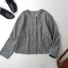 N. NATURAL BEAUTY BASIC 起毛ニットソーカーディガン 羽織 M グレー (86Y＋7682)25F