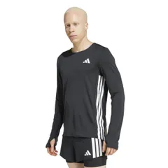 アディダス ランニング 長袖 Tシャツ アディゼロ L Tシャツ メンズ KRZ27 ブラック (JD3638) M [ブラック (JD3638)] [M]