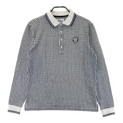 サイズ：4 JACK BUNNY ジャックバニー  長袖ポロシャツ チェック柄 ホワイト系 [240101580738] ゴルフウェア メンズ ストスト