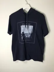 【PLUS ONE】半袖パーカー サイズL