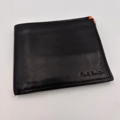 ◾️Paul Smith ポールスミス 二つ折り財布 ブラック マルチストライプ レザー