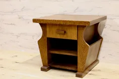 GMIS302○オーク材 サイドテーブル ベッドサイドテーブル エンドテーブル 花台 飾り台 オールドカントリー クラシック ダッチカントリー