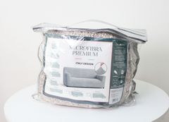 【中古品・美品】DivaNtex社製 伸縮性 2 人掛け ソファ カバー 無地ベージュ 布張り家具用カバー マイクロファイバー 送料無料