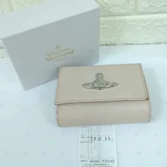 Vivienne Westwood ヴィヴィアンウエストウッド 三つ折財布 ピンク　レザー牛革