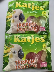 大容量175ｇ×2個セット【海外限定日本未販売】Katjes＊Tropen-Fr<!-利用不可文字-!>chte 175g
