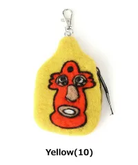 ジムマスター gym master 覆面レスラー フェルト ポーチ コインケース 小銭入れ G699738 イエロー