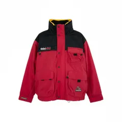 25L12 TOMMY HILFIGER トミーヒルフィガー 90`s～00`s セーリングギアジャケット ナイロンジャケット ライナー付 フリースベスト メンズ M ブラック レッド イエロー ポリエステル100％u02t