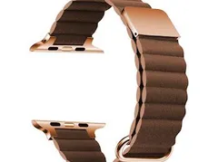 Apple Watch マグネット式  PUレザー バンド　ブラウン　590930384041