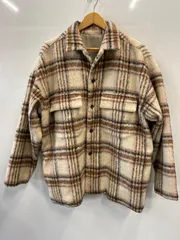 ピA181⚫︎SENSEOFPLACE⚫︎センスオブプライス⚫︎アウター⚫︎シャツ⚫︎ジャケット⚫︎チェック⚫︎モヘア布⚫︎sizeL⚫︎レディース⚫︎オーバーサイズ