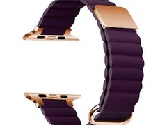 Apple Watch マグネット式  PUレザー バンド　パープル　590920384041