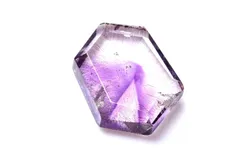 【1点物】AA+☆幻想模様 トラピッチェアメジストスーパーセブン 19x13mm ルース パワーストーン 天然石 _PC8025