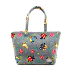 【楠本質店/元住吉】FEILER/フェイラー　ミニトートバッグ　グレー　ハイジ【中古】