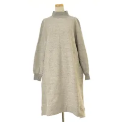 【BEAMSBOY】裏起毛 ハイネック Aラインスウェット長袖ワンピース