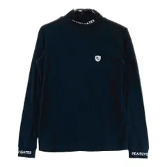 サイズ：0 PEARLY GATES パーリーゲイツ  ハイネック 長袖Tシャツ  ブラック系 [240101580845] ゴルフウェア レディース ストスト