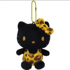 ハローキティ ボールチェーンマスコット ブラック ブラウン 604622 ヒョウ柄 Hello Kitty サンリオ