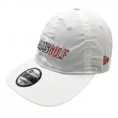 【美品】ビームスゴルフ×ニューエラ キャップ 白×レッド ロゴ刺しゅう メッシュ調  ゴルフウェア BEAMS GOLF